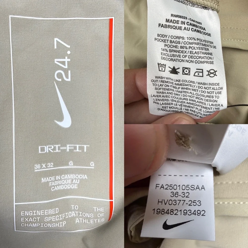 Nike 24.7 PerfectStretch Men's Dri-FIT UV Loose-Fit Utility Pants 36x32 (38x30)